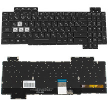 Клавиатура для ноутбука ASUS (GL504 series) rus, black, без фрейма, подсветка клавиш RGB (ОРИГИНАЛ)