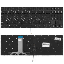 Клавиатура для ноутбука LENOVO (Legion: Y530-15) rus, black, без фрейма, подсветка клавиш (black bezzel)