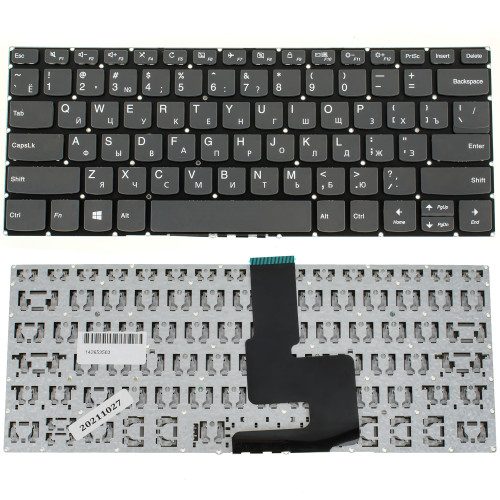 Клавіатура для ноутбука LENOVO (IdeaPad: V330-14) rus, black, без фрейма