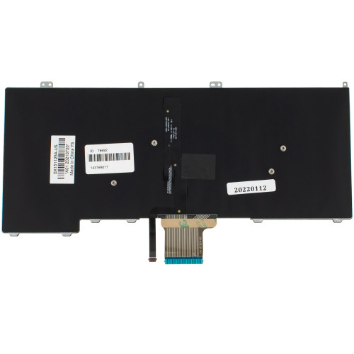 Клавіатура для ноутбука DELL (Latitude: 7000, E7240, E7440) rus, black, підсвічування клавіш, без джойстика