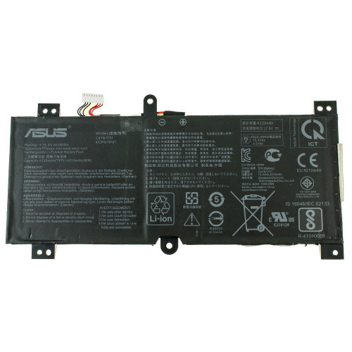 Оригинальная батарея для ноутбука ASUS C41N1731 (ВЕРСИЯ 1, СМОТРЕТЬ НА УШКИ) (ROG Strix Scar II GL504GM, GL504GV) 15.4V 4335mAh 66Wh Black