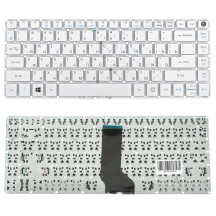 Клавиатура для ноутбука ACER (AS: E5-422, E5-473) rus, white, без фрейма