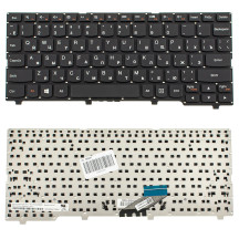 Клавіатура для ноутбука LENOVO (IdeaPad 110S-11IBR) rus, black, без фрейма