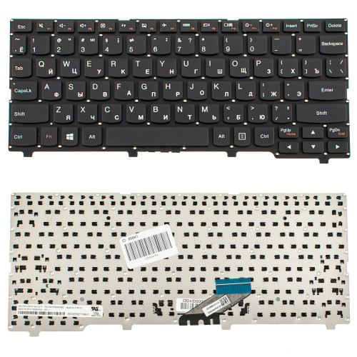 Клавиатура для ноутбука LENOVO (IdeaPad 110S-11IBR) rus, black, без фрейма