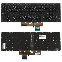 Клавіатура для ноутбука LENOVO (IdeaPad 310S-15 series) rus, black, без фрейма, підсвічування клавіш