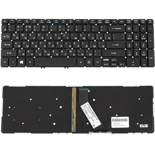 Клавиатура для ноутбука ACER (AS: V5-552, V5-573 series) rus, black, без фрейма