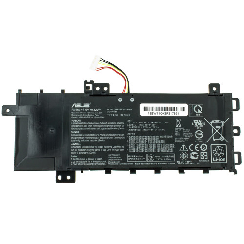 Оригінальна батарея для ноутбука ASUS B21N1818 (ВЕРСІЯ 1) (X512UA, X512UB, X512UF) 7.6V 4110 mAh 32Wh