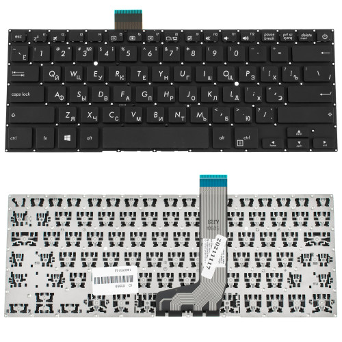 Клавіатура для ноутбука ASUS (X405 series) rus, black, без фрейма (оригінал)