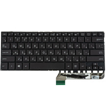 Клавіатура для ноутбука ASUS (UX430 series) rus, black, без фрейма, підсвічування клавіш