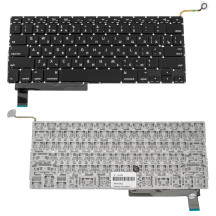 Клавіатура для ноутбука APPLE (MacBook Pro: A1286 (2009-2012)) rus, black, SMALL Enter