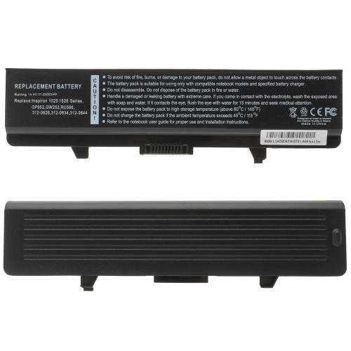 Батарея для ноутбука Dell RN873 (Inspiron: 1525, 1526, 1545 series) 14.8V 2200mAh Black