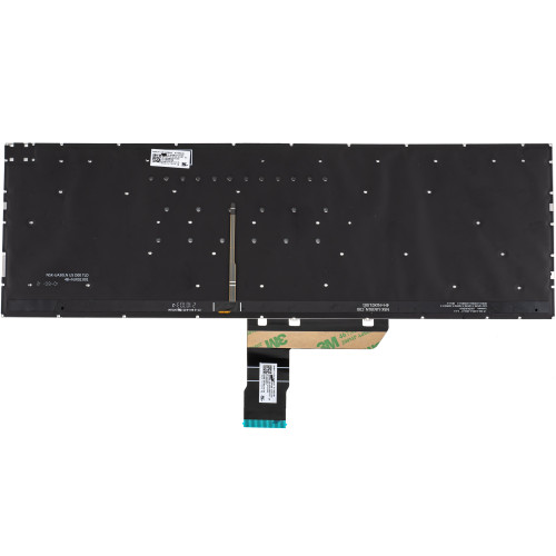 Клавіатура для ноутбука ASUS (M3500 series), ukr, black, без кадру, підсвічування клавіш