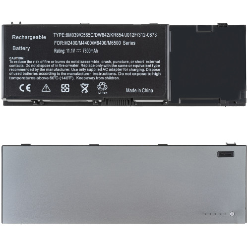 Батарея для ноутбука DELL 4P887 (Precision M6500) 11.1V, 7800mAh, Black