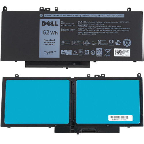 ОРигінальна батарея для ноутбука DELL 6MT4T (Latitude: E5470, E5450) 7.6V, 62Wh, Black