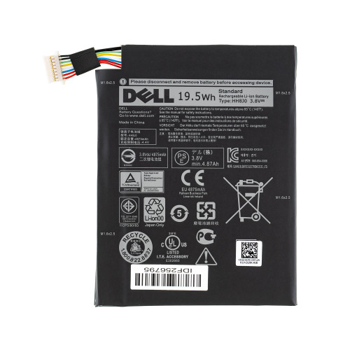 Оригинальная батарея для ноутбука DELL 0HH8J0 (Venue 8 Pro) 3.8V, 4875mAh, Black