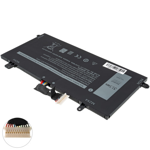 Батарея для ноутбука DELL 1WND8 (Latitude 5285) 11.4V, 2760mAh, Black