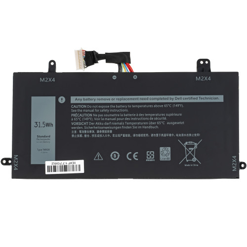 Батарея для ноутбука DELL 1WND8 (Latitude 5285) 11.4V, 2760mAh, Black