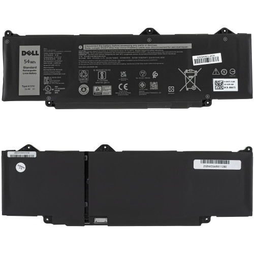 Оригинальная батарея для ноутбука DELL R73TC (Precision: 3590,3480,3490) 11.4V, 54W, Black
