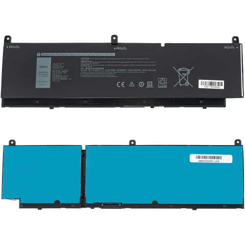 Батарея для ноутбука DELL 17C06 (Precision: 7560, 7760, 7550) 11.4V, 5667mAh,Black 