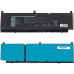Батарея для ноутбука DELL 17C06 (Precision: 7560, 7760, 7550) 11.4V, 5667mAh,Black 