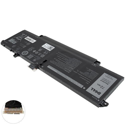 Оригинальная батарея для ноутбука DELL 3N81G (Precision 5490) 15.4V, 72Wh, Black