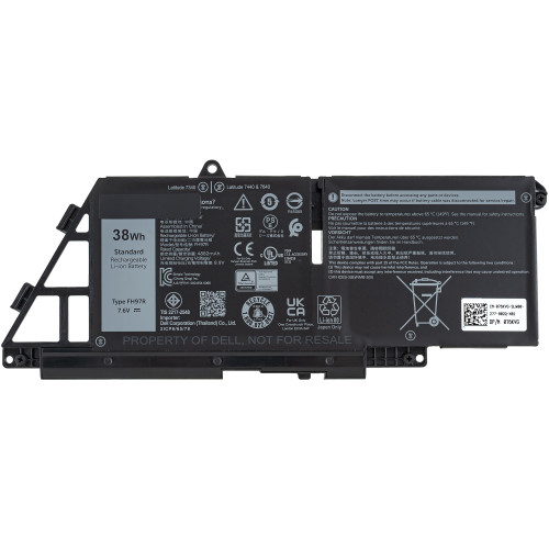 Оригинальная батарея для ноутбука DELL 599M7 (Latitude: 7440, 7340, 7640) 7.6V, 38W, Black