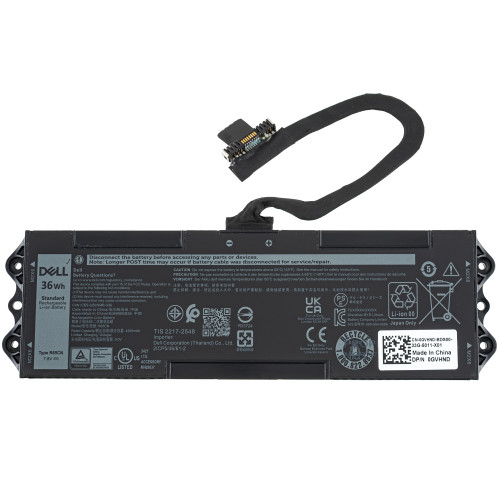 Оригинальная батарея для ноутбука DELL 0GVHND (Latitude 7030) 7.8V, 36W, Black 
