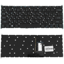 Клавиатура для ноутбука ACER (AS: SP513-51) rus, black, без фрейма