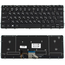 Клавиатура для ноутбука DELL (XPS: 15 9530, Precision: M3800) rus, black, без фрейма, подсветка клавиш