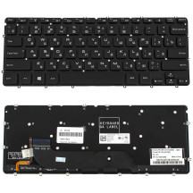 Клавиатура для ноутбука DELL (XPS: 13 9333, L321x, 322x) rus, black, без фрейма, подсветка клавиш