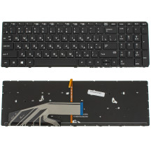 Клавіатура для ноутбука HP (ProBook: 450 G3, 455 G3, 470 G3) rus, black, підсвічування клавіш