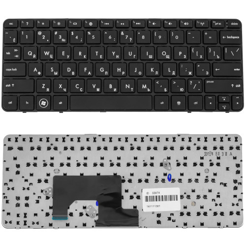 Клавіатура для ноутбука HP (Compaq Mini: 1003, 1103, 110-3500, 110-3510, 210-3000, 210-3001, 210-3002) rus, black (chiclet)