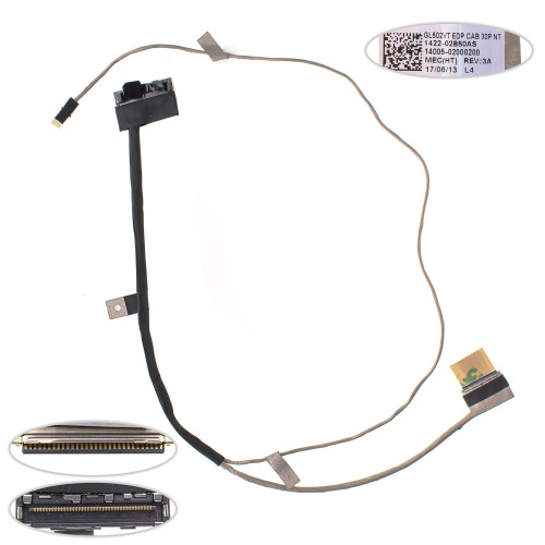 Шлейф матрицы для ноутбука ASUS (GL502VM, GL502VT), eDP, not Touch (14005-02000000)