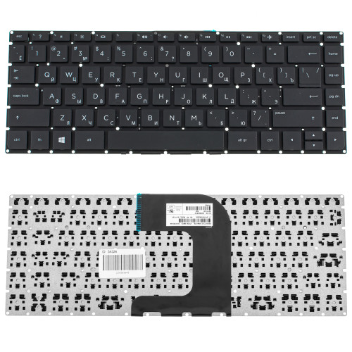 Клавіатура для ноутбука HP (240 G4, 245 G4 series) rus, black, без фрейма
