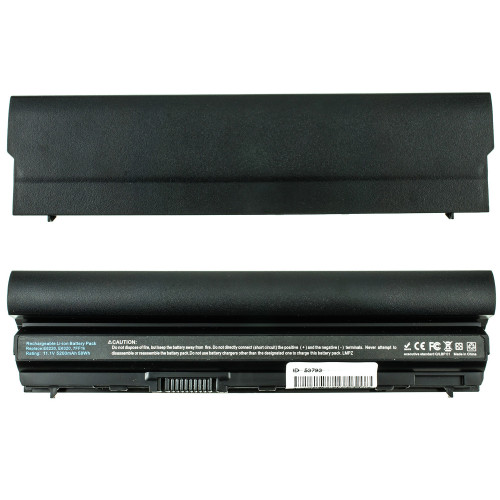 Батарея для ноутбука DELL FRR0G (разьём по центру!!!) (Latitude: E6220, E6230, E6320, E6330, E6430s, E5220) 11.1V 5200mAh Black
