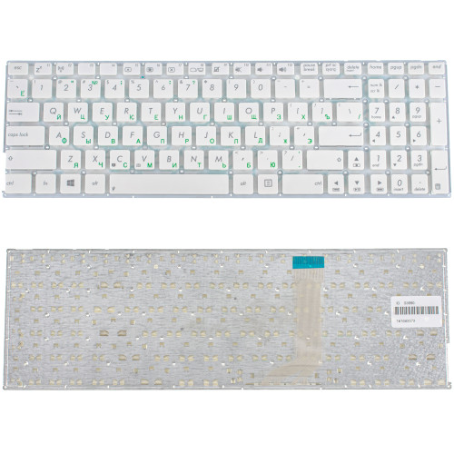 Клавіатура для ноутбука ASUS (X556 series) rus, white, без фрейма