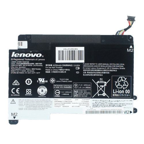Оригінальна батарея для ноутбука Lenovo 00HW021 (ThinkPad Yoga 460) 11.4V 4610mAh 53Wh Black