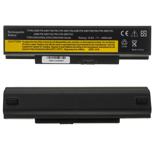 Батарея для ноутбука Lenovo 45N1758 (ThinkPad: E550, E560) 10.8V 4400mAh 48Wh Black