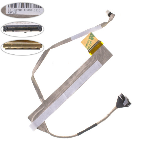 Шлейф матриці для ноутбука ACER (EX: 5235, 5635, 5735, EM: E528, E728), LED, роз'єм під камеру (DD0ZR6LC000)