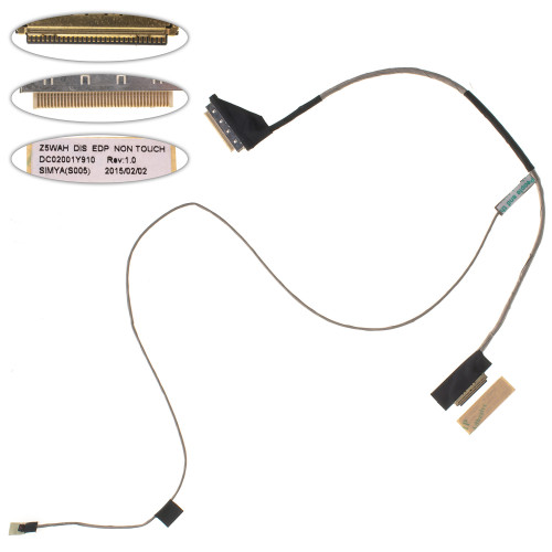 Шлейф матриці для ноутбука ACER (AS: E5-511G, E5-571G, E5-572G, EK-571G), eDP (non Touch) (dc02001Y910)