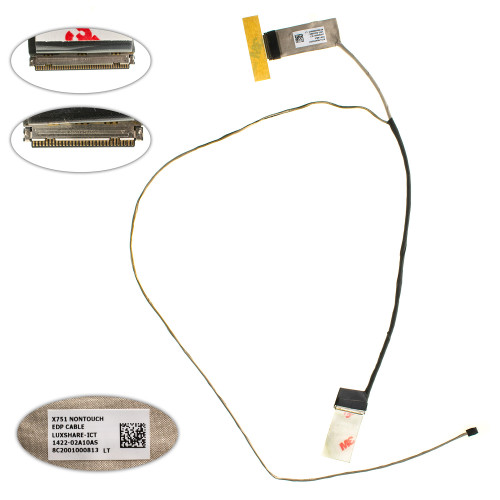 Шлейф матрицы для ноутбука ASUS (X751 series), EDP 30 pin (non Touch) (14005-01190500)