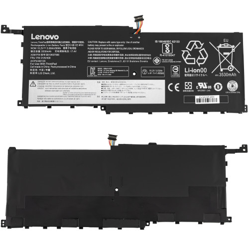 Оригінальна батарея для ноутбука LENOVO 00HW028 (ThinkPad X1C Carbon 6th Generation) 15.2V 3680mAh 56Wh Black