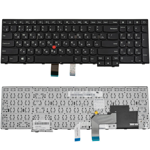 Клавіатура для ноутбука LENOVO (ThinkPad: E550, E555) rus, black