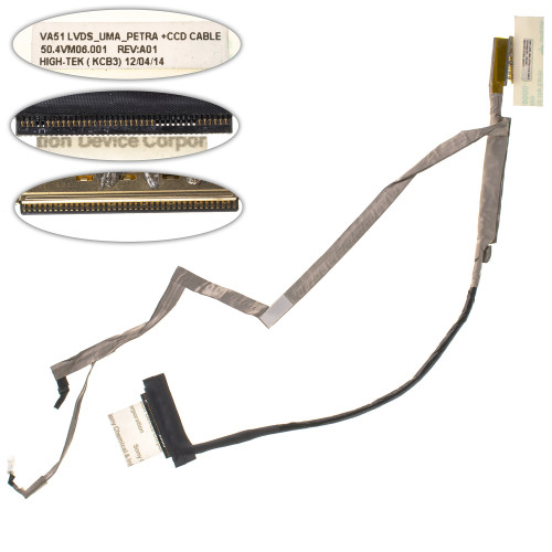 Шлейф матриці для ноутбука ACER (AS:V5-531, V5-571), LED, роз'єм під камеру (MB: UMA) (50.4VM06.002)