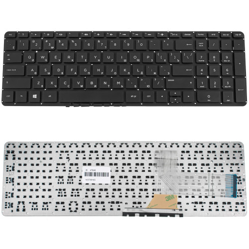 Клавіатура для ноутбука HP (Pavilion: 15-P, 15Z-P, 17-F) rus, black, без фрейма