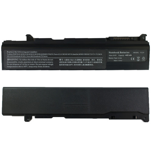 Батарея для ноутбука Toshiba PA3356 (Qosmio F20, Satellite A50, S300, T10, U200, Tecra A9, M10, S4) 10.8V 4400mAh Black