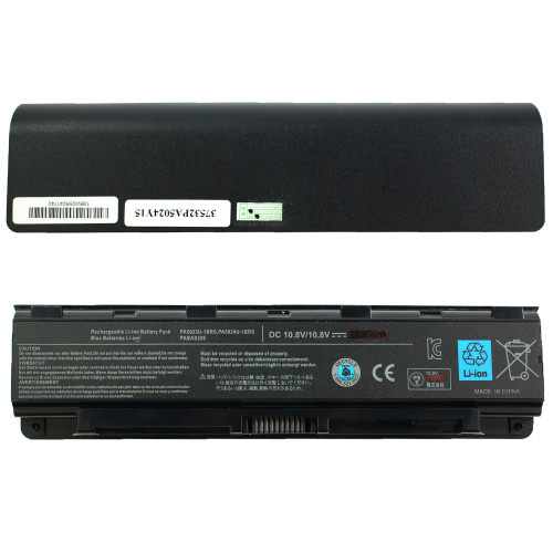 Батарея для ноутбука Toshiba PA5024 (Satellite C800, C805, M800, L800, L805, M805, L830, L835, M840, L840, L845, C850, C855, S855, P855, C870, L875, S875 series) 10.8V 4400mAh Black