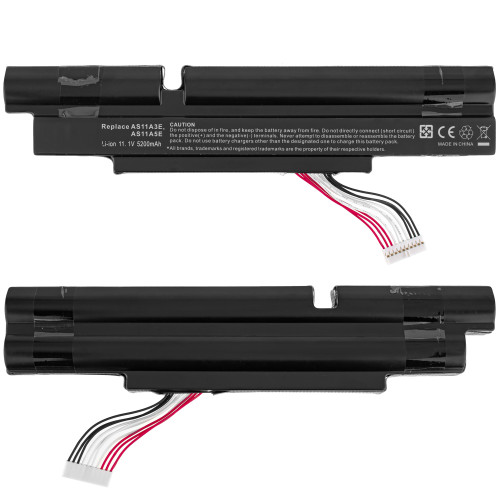 Батарея для ноутбука ACER AS11A3E (Aspire: 3830, 4830, 4830TG, 5830T) 11.1V 5200mAh, Black
