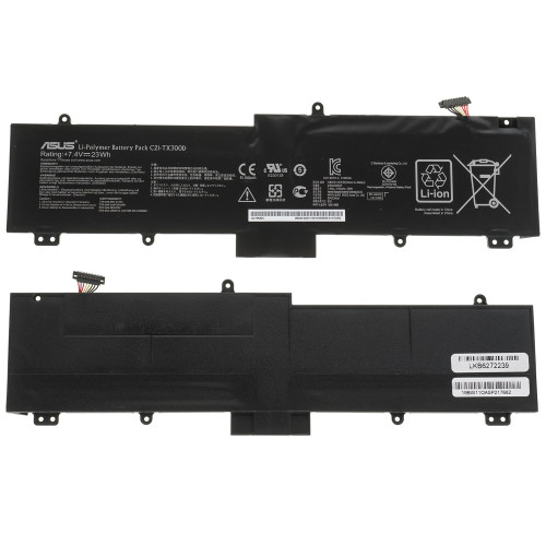 Оригінальна батарея для ноутбука ASUS C21-TX300D (Transformer Book TX300CA, TX300K series) 7.4V 3120mAh 23Wh Black