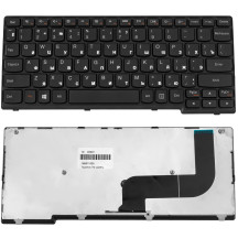Клавіатура для ноутбука LENOVO (Yoga-1 11, 11S, IdeaPad S210, S215) rus, black, black frame